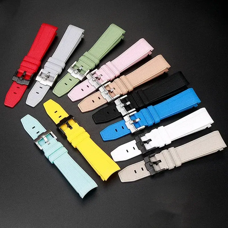 Watch Band for Omega X Swatch Joint MoonSwatch Strap for Seamaster 300 Men Women 20mm Rubber Silicone Curved End Wrist Bracelet