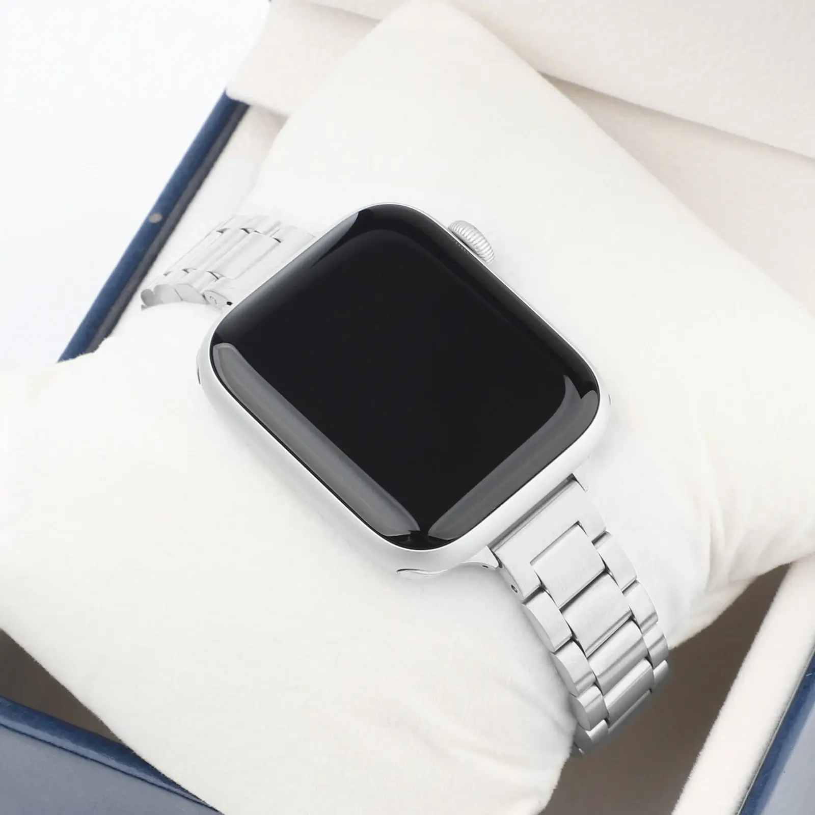 Stainless Steel Link Bracelet for Apple Watch Band 6 7 8 9 SE 40mm 41mm 44mm 45mm 49mm Women Slim Strap for iWatch Accessories