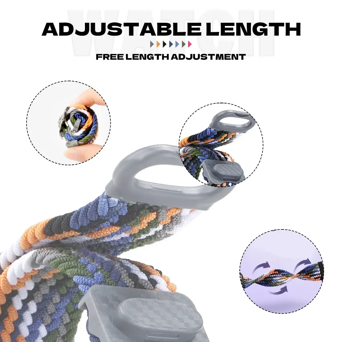 20mm/22mm Strap For Samsung Galaxy Watch 6 4 classic/5 pro/active 2/s3/46 braided solo loop bracelet Huawei watch GT2 3 4 Band