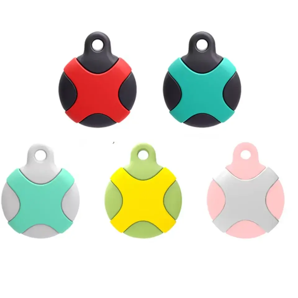 Waterproof AirTag Holder Keychain Ring- Anti-Scratch Accessories Protective Case Cover for Kids, Luggage, Wallet, and Dog Collar