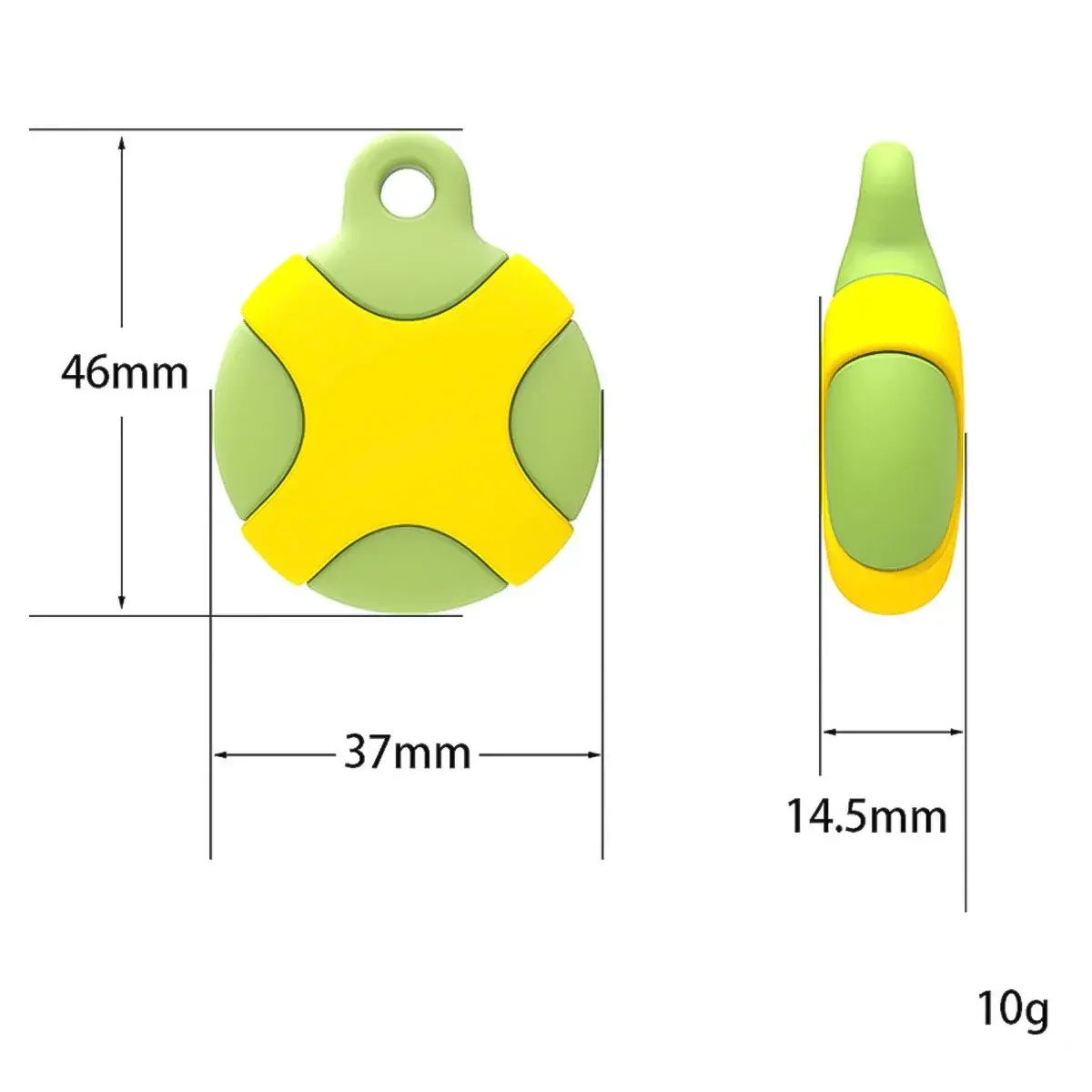 Waterproof AirTag Holder Keychain Ring- Anti-Scratch Accessories Protective Case Cover for Kids, Luggage, Wallet, and Dog Collar