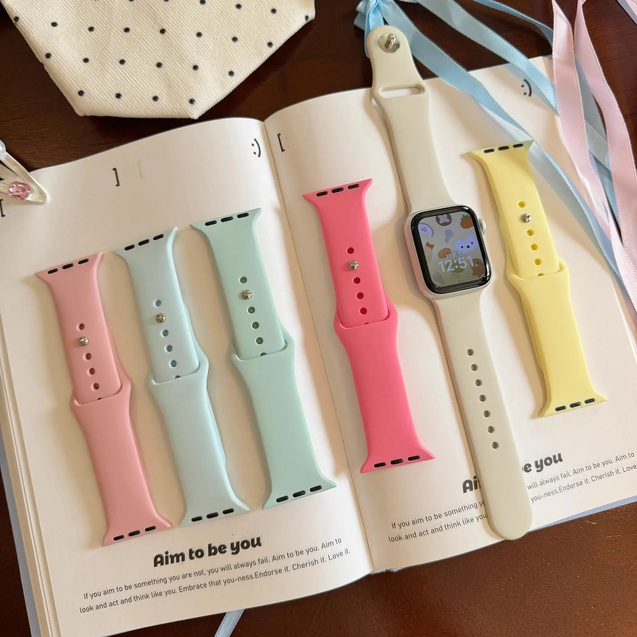 Sport Silicone Loop for Apple watch band 46mm 40mm 45mm 44mm 41mm 42mm 49mmSoft bracelet iwatch Series 10 9 8 7 6 5 Ultra2 strap