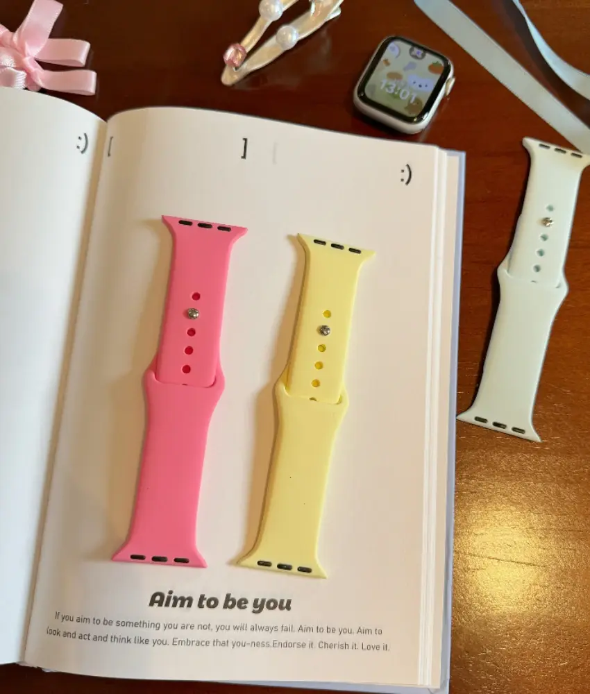 Sport Silicone Loop for Apple watch band 46mm 40mm 45mm 44mm 41mm 42mm 49mmSoft bracelet iwatch Series 10 9 8 7 6 5 Ultra2 strap
