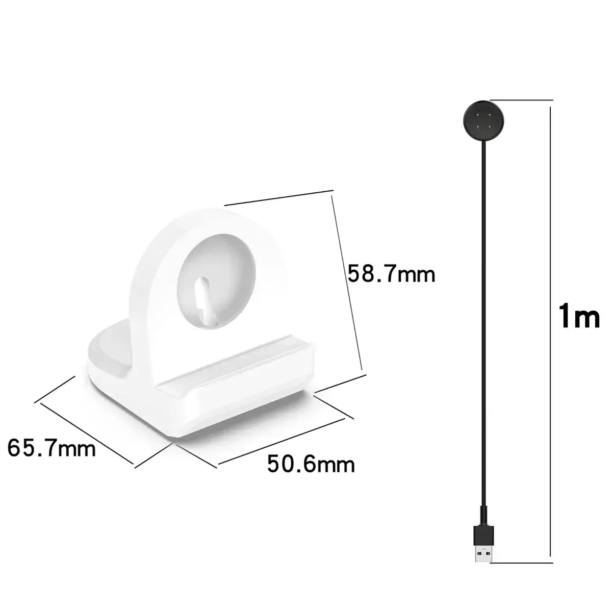 Soft Silicone Charger Cradle Dock Wireless Charger Stand Dock Bracket for Google Pixel Watch 1 2 3 Watch Charging Base Accessori