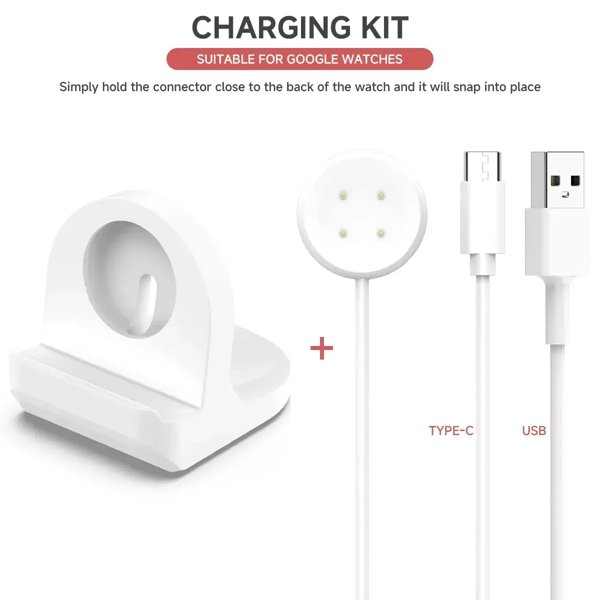 Soft Silicone Charger Cradle Dock Wireless Charger Stand Dock Bracket for Google Pixel Watch 1 2 3 Watch Charging Base Accessori