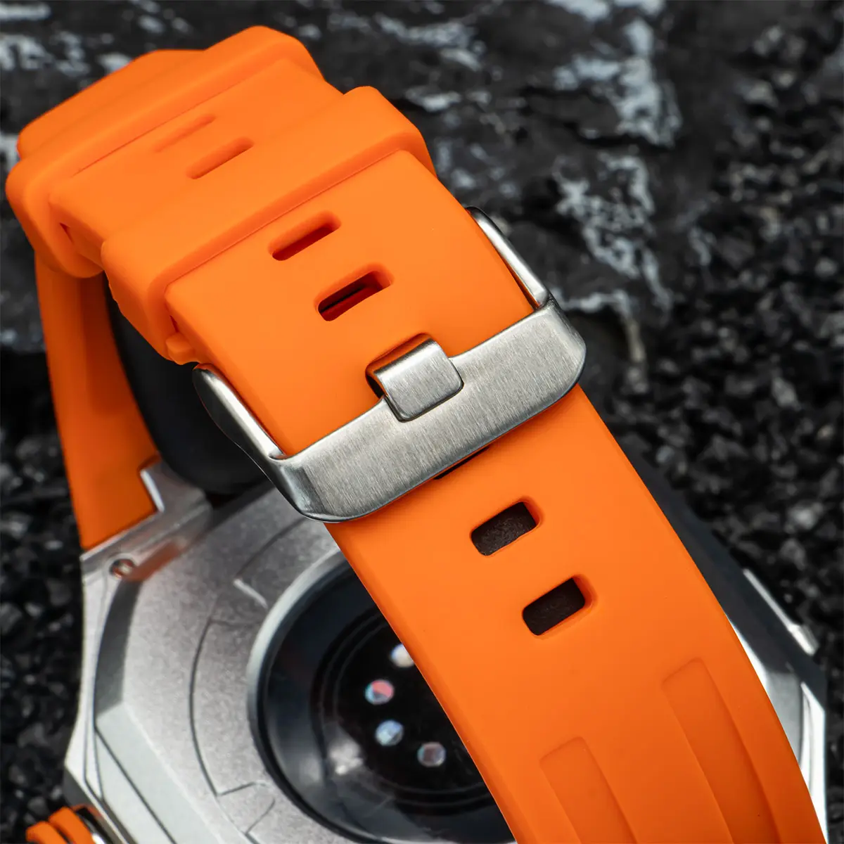 Luxury Modification Mod Kit for Apple Watch Ultra 2/Ultra 49MM Stainless Steel Strap+Case for IWatch Series 49mm Accessories