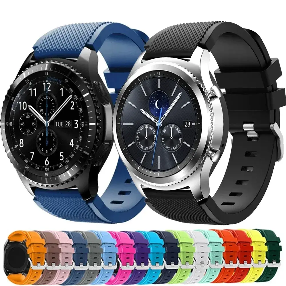 NO Gaps Silicone Strap for Samsung Galaxy Watch 6 Classic 47mm 43mm 4/5/6/7 44mm 40mm Quick Fit Sports Band for Galaxy 5pro 45mm
