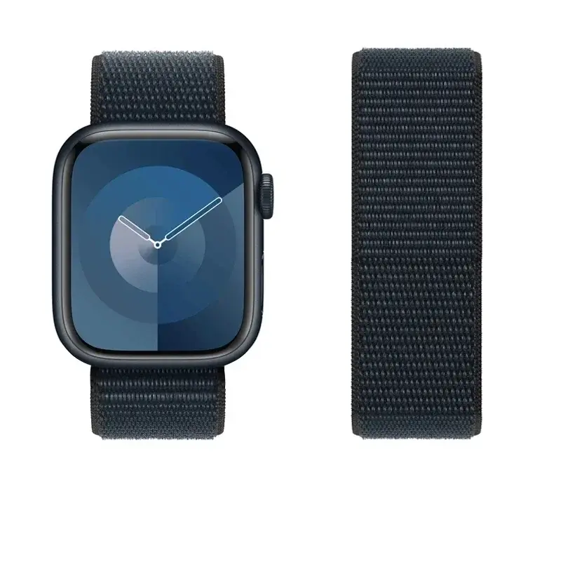 Nylon Strap for Apple Watch Band Ultra 2 49mm 41mm 45mm 42mm 44mm Smartwatch Accessorie Bracelet IWatch Series 9 8 7 6 5 Correa