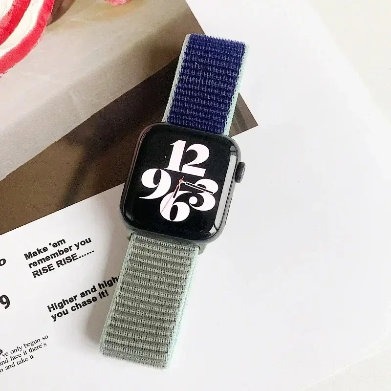 Nylon Strap for Apple Watch Band Ultra 2 49mm 41mm 45mm 42mm 44mm Smartwatch Accessorie Bracelet IWatch Series 9 8 7 6 5 Correa