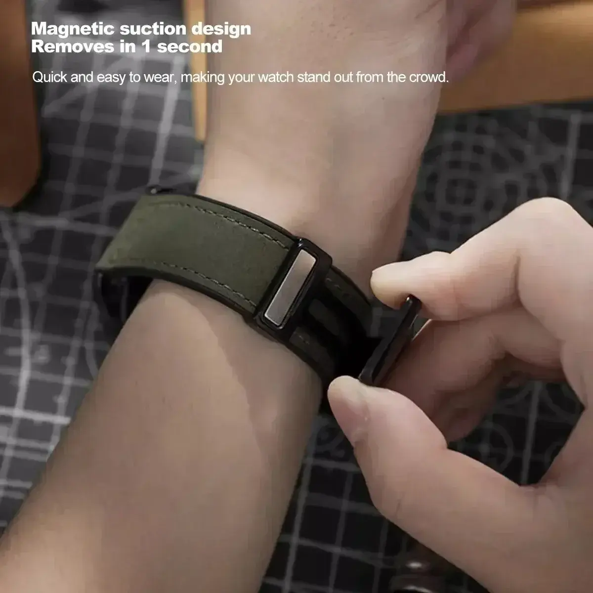 20MM Leather Strap For Omega X Swatch Joint MoonSwatch Planet Metal Magnetic Buckle For Swatch Watch Silicone Band Accessories