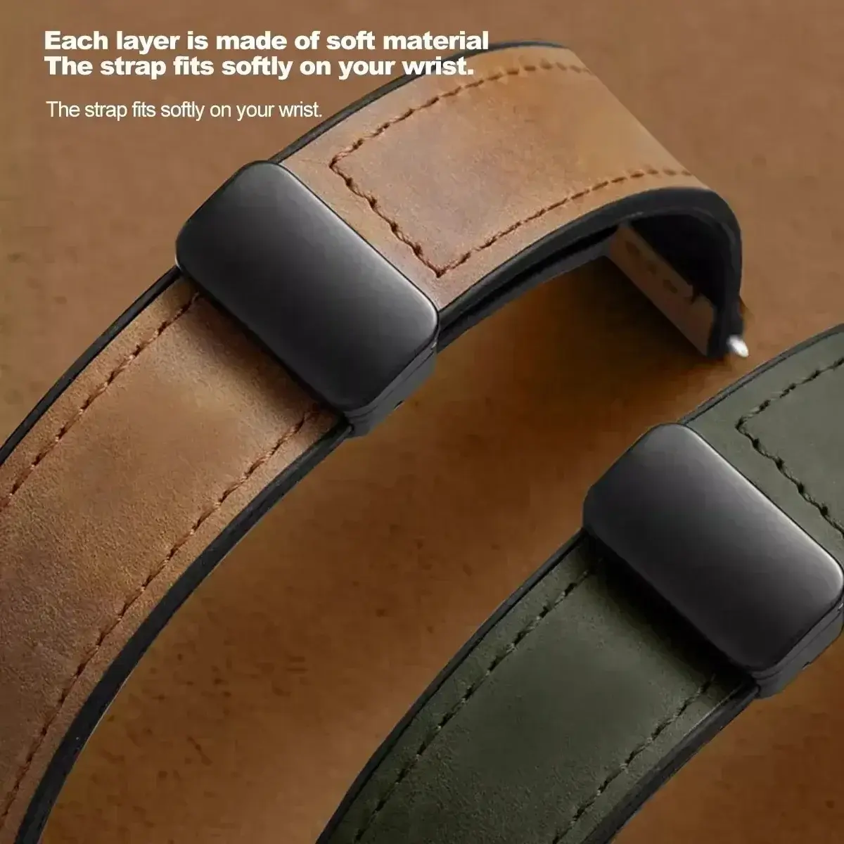 20MM Leather Strap For Omega X Swatch Joint MoonSwatch Planet Metal Magnetic Buckle For Swatch Watch Silicone Band Accessories