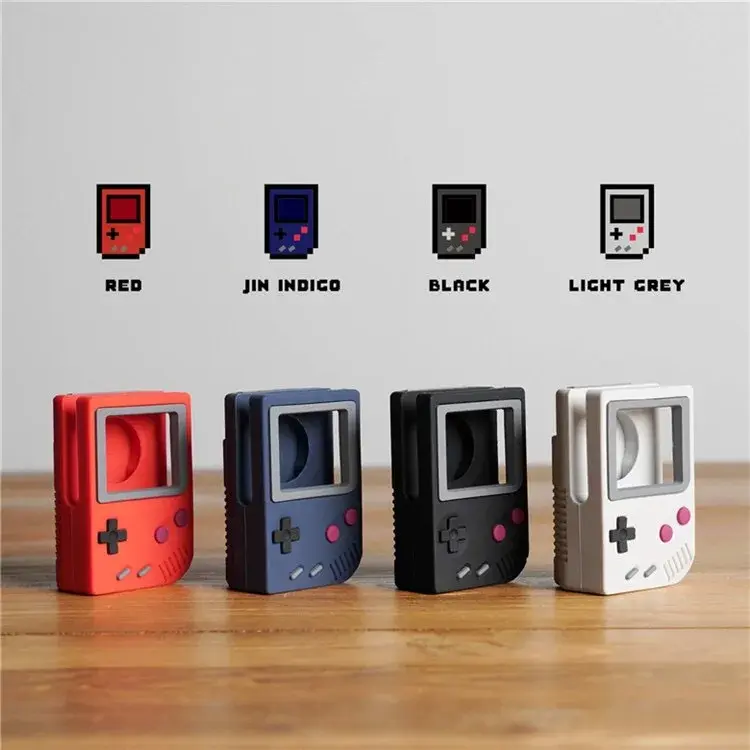 Desktop Holder For Apple Watch Charger Stand Retro Computer Pattern Charging Base for iWatch 8 7 6 5 4 3 2 SE Silicone Dock