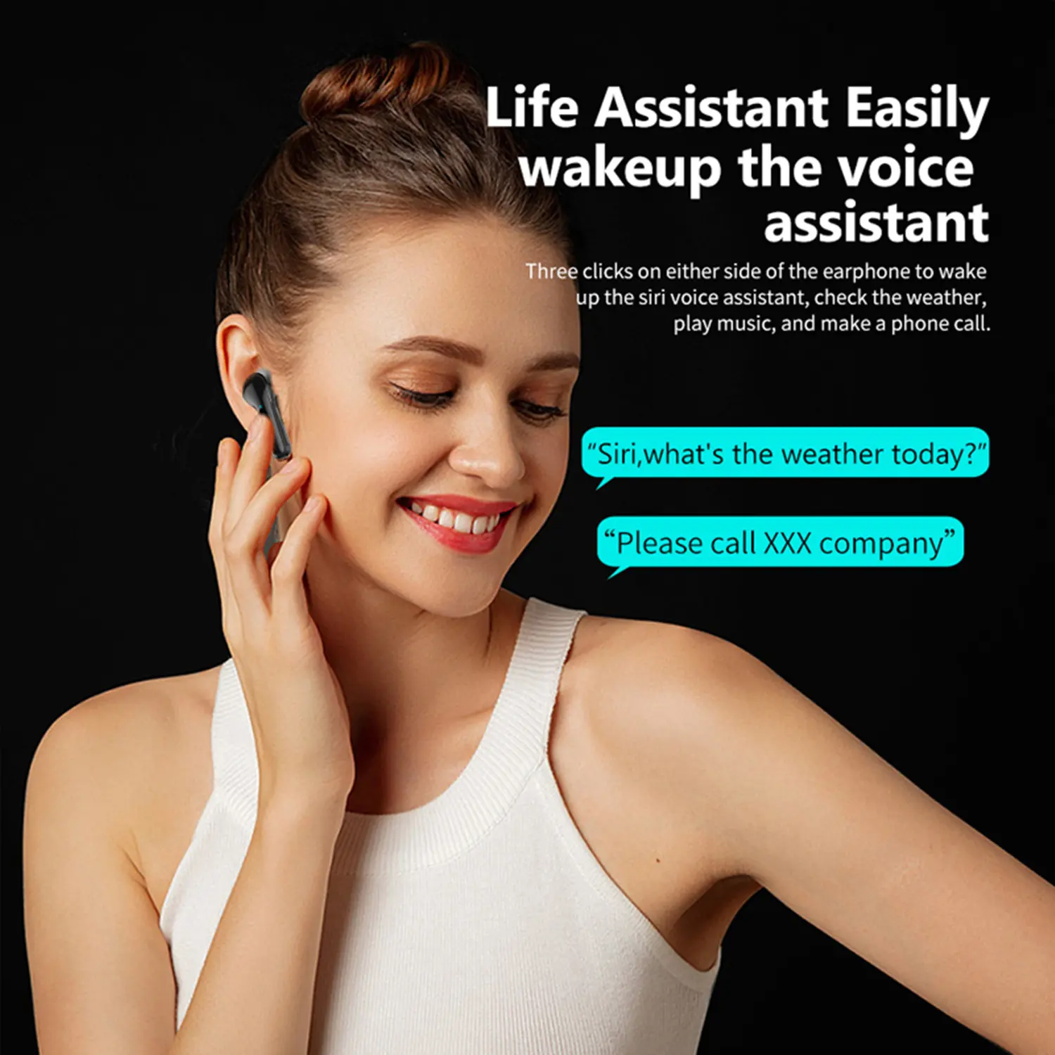 for Samsung Galaxy S23 Ultra S23 s24 Plus TWS Bluetooth Wireless Earphone 5.0 Touch Control Earbuds  Stereo Music Sports Headset