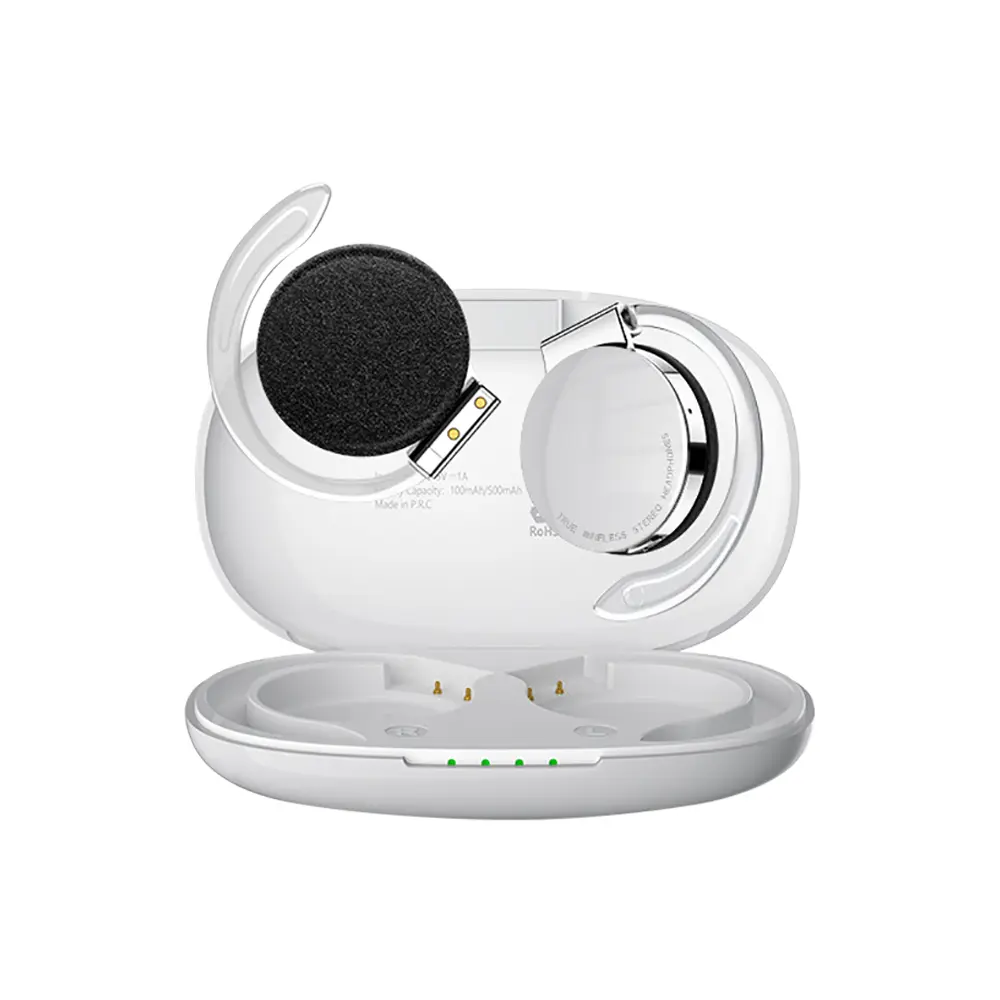Bluetooth-compatible 5.2 Earphones True Wireless Headphones with Mic Button Control Noise Reduction Earhooks Waterproof Headset