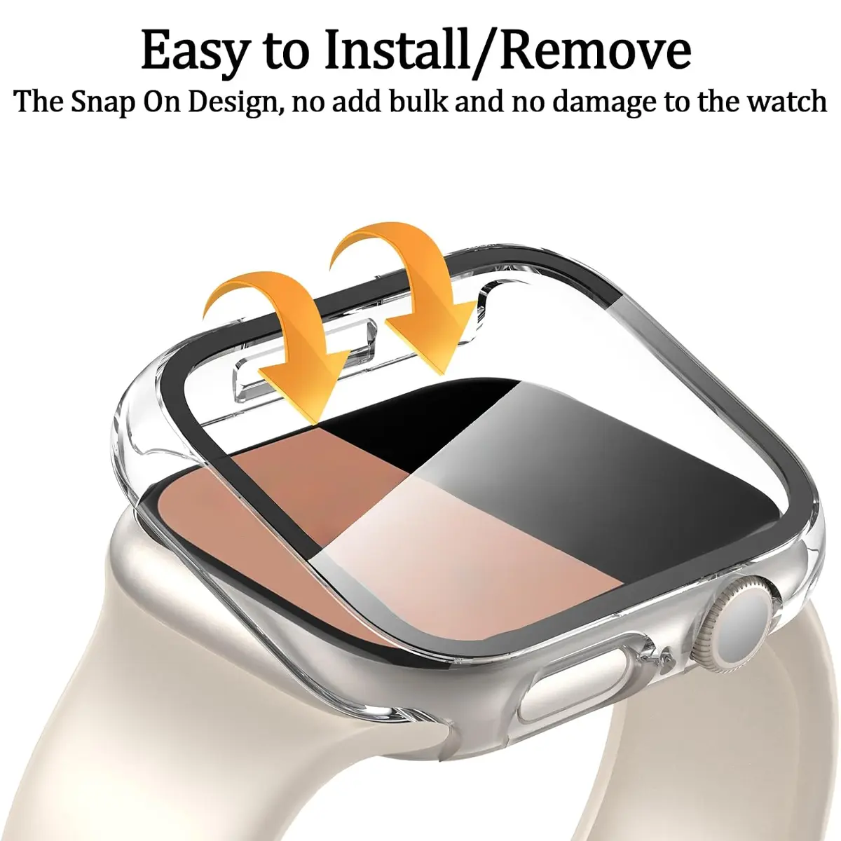 glass+case for apple watch ultra/10 42 46mm PC Tempered glass screen protector Frame Cover  for iwatch 10 42 46 49mm accessories