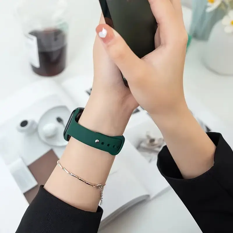 Slim strap for Apple watch band 46mm 40mm 44mm 42mm ultra 49mm Silicone bracelet correa iWatch series 10 9 6 5 4 3 7 8 45mm 41mm