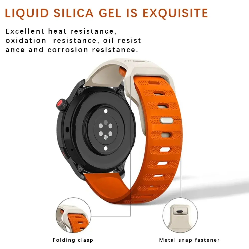 20MM 22MM Silicone Strap for Samsung Galaxy Watch 6 5/4 44mm 40mm Classic 46mm 42mm Sport Band Bracelet for Galaxy Watch 5Pro 45