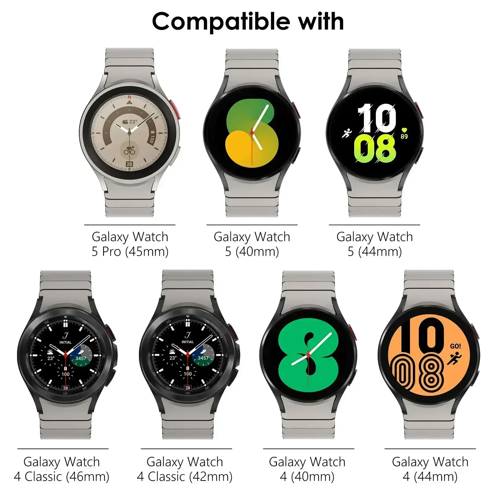 NEW Bracelet for Samsung galaxy watch 6 classic 47 43mm band 4 42 46mm no gaps stainless steel strap for watch4 5 pro 44 40 45mm