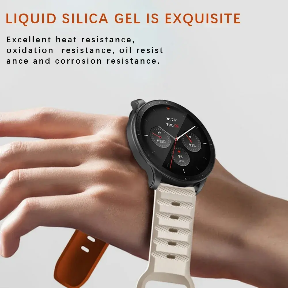 20MM 22MM Silicone Strap for Samsung Galaxy Watch 6 5/4 44mm 40mm Classic 46mm 42mm Sport Band Bracelet for Galaxy Watch 5Pro 45