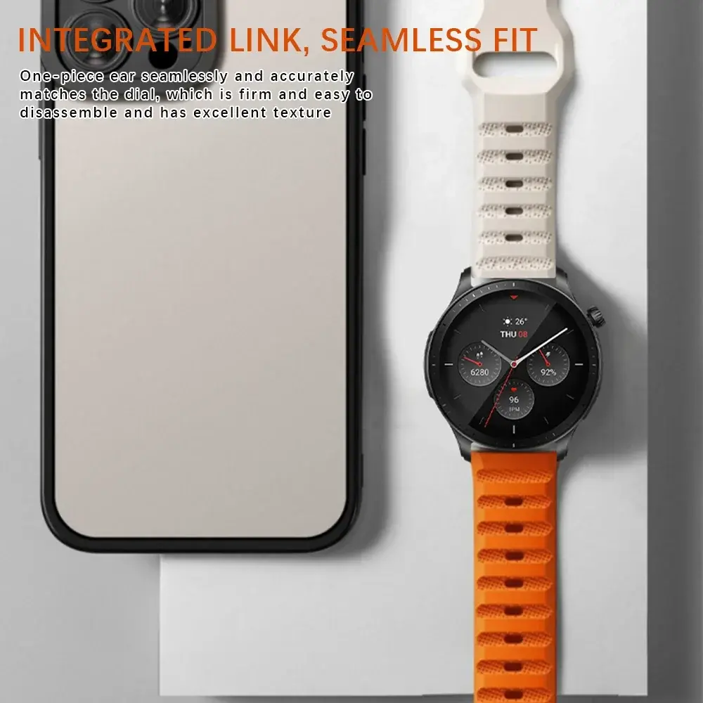 20MM 22MM Silicone Strap for Samsung Galaxy Watch 6 5/4 44mm 40mm Classic 46mm 42mm Sport Band Bracelet for Galaxy Watch 5Pro 45