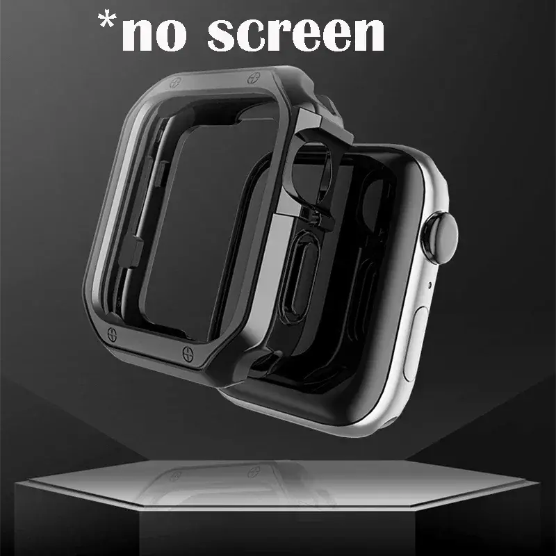 Dropshipping Protective TPU Cover Case for Iwatch Series 9 8 7 6 5 SE Ultra Screen Protector for Apple Watch Case 49mm 45mm 44mm