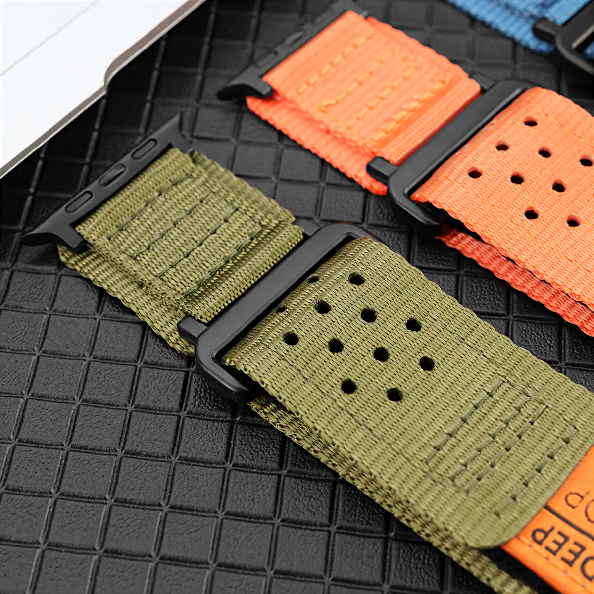 Nylon Loop Strap For Apple Watch Ultra 2 49mm 45mm Band For iWatch 8 7 6 5 4 3 se 40mm 44mm 42mm 41mm Sport Wrist Band