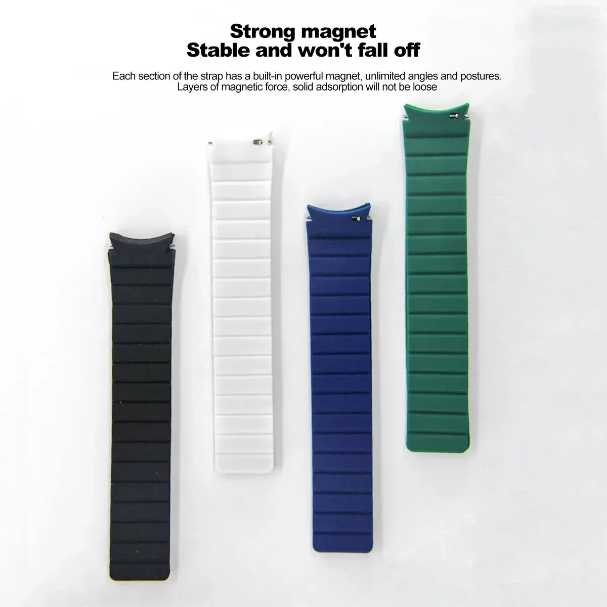 Silicone Strap for Samsung Galaxy Watch 6 5 4 40mm 44mm Band 6 4 Classic 43mm 47mm 42 46mm No Gaps Magnetic Bracelet 5Pro 45mm