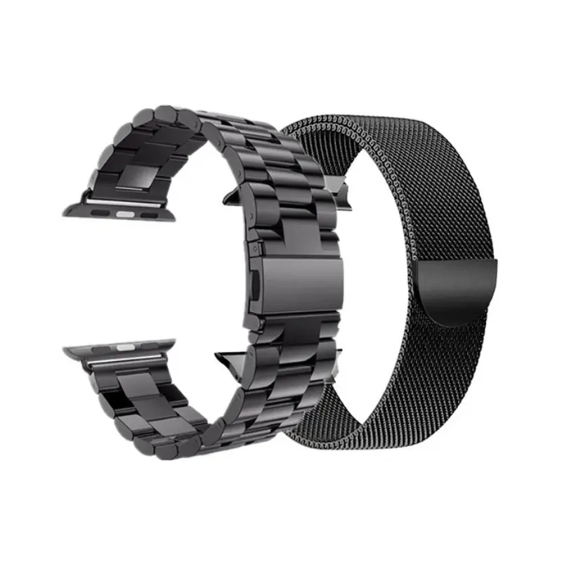 Stainless Steel Strap For Apple Watch Band Ultra 2 49mm 45mm 41mm 40 44mm Metal Belt Bracelet iWatch series 9 8 7 6 5 SE Correa