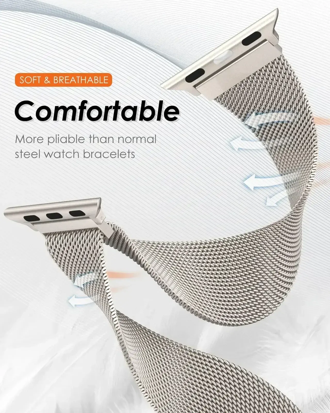 Milanese strap For Apple Watch bands 46mm 49mm 45mm 44mm 42mm 41mm 40mm Bracelet iwatch Series 10 9 3 4 6 5 SE 7 8 Ultra2 Correa