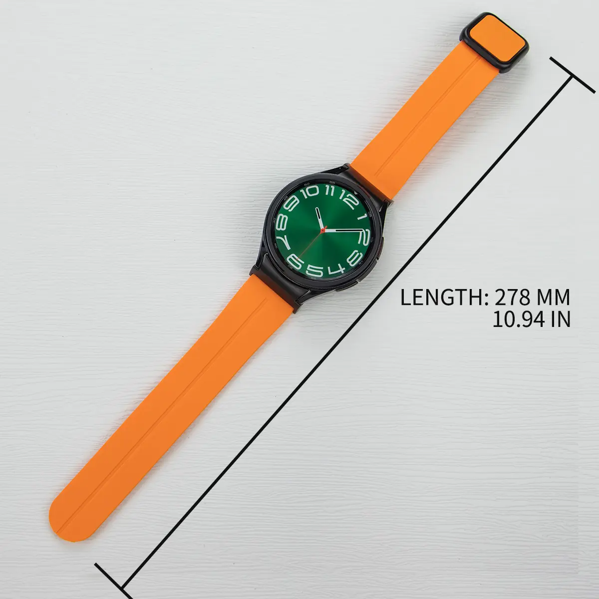 Magnetic Silicone Strap for Samsung Galaxy Watch6 Classic 47mm 43mm 6/5/4 40mm 44mm Quick Fit No Gaps Sports 20mm Band 5Pro 45mm