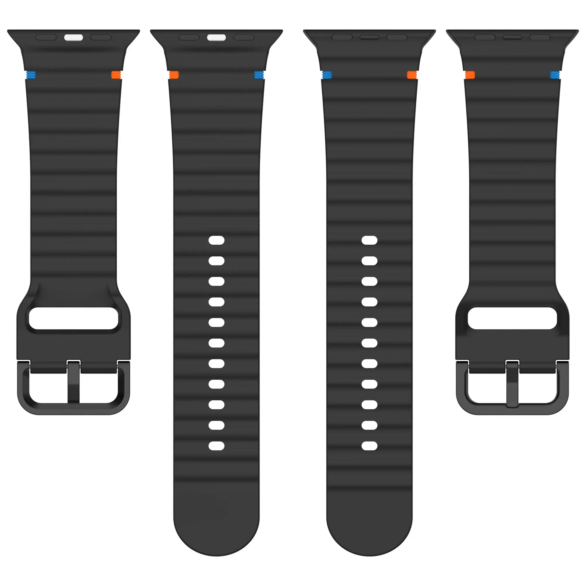 Silicone Strap for Apple watch Band 44mm 49mm 40mm 45mm 42mm 46mm 38mm correa bracelet iwatch Series 9 8 7 6 SE 10 Ultra 2 band