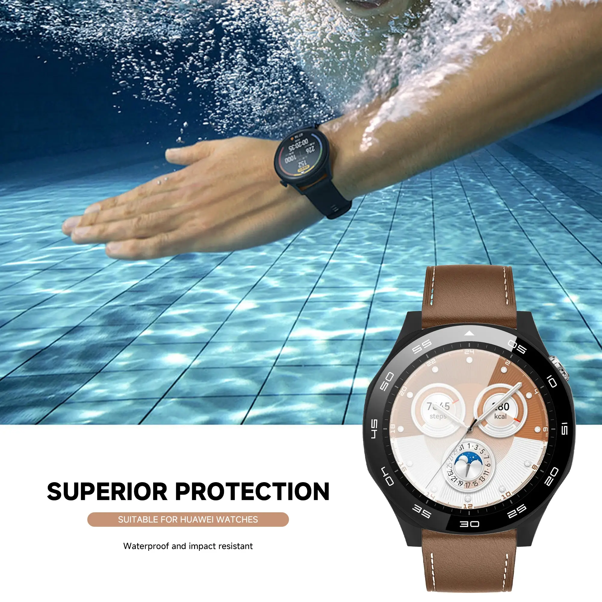 PC +Tempered Glass Case For Huawei Watch GT5 46mm 41mm Full Cover Screen Protector Bumper for Huawei Watch GT 5 Cover Protector