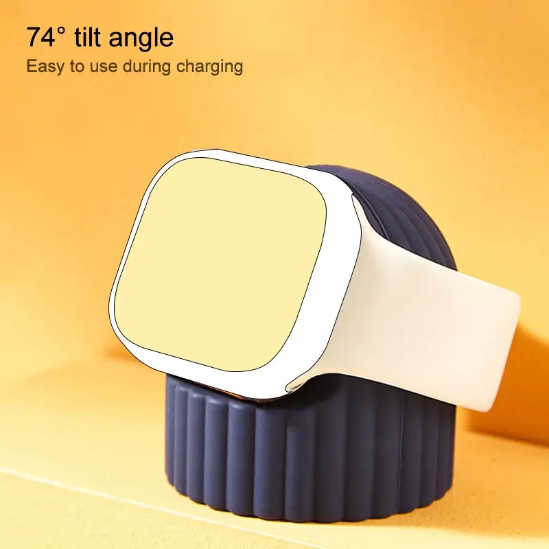 Silicone Watch Charger Stand For Apple Watch Ultra 10 9 8 7 6 SE 5 4 3 2 Charging Station Dock Holder 49mm 45 44 42mm 41 40 38mm