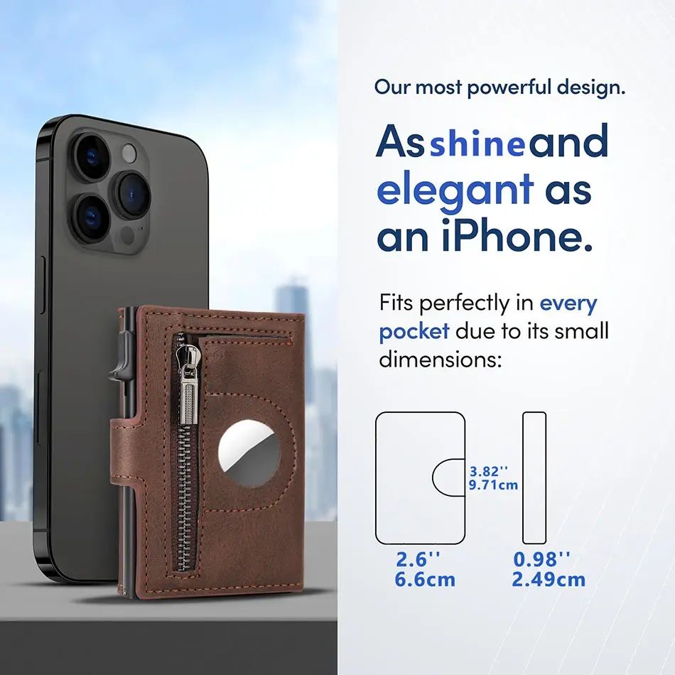 New Anti Theft Credit Card Holder Airatg Wallet Bank Cardholder Case Rfid Minimalist Wallets for Airtag Air Tag Tracker Choice