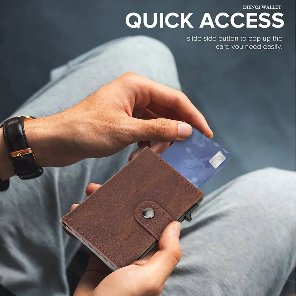 New Anti Theft Credit Card Holder Airatg Wallet Bank Cardholder Case Rfid Minimalist Wallets for Airtag Air Tag Tracker Choice