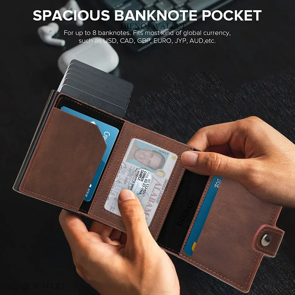 New Anti Theft Credit Card Holder Airatg Wallet Bank Cardholder Case Rfid Minimalist Wallets for Airtag Air Tag Tracker Choice