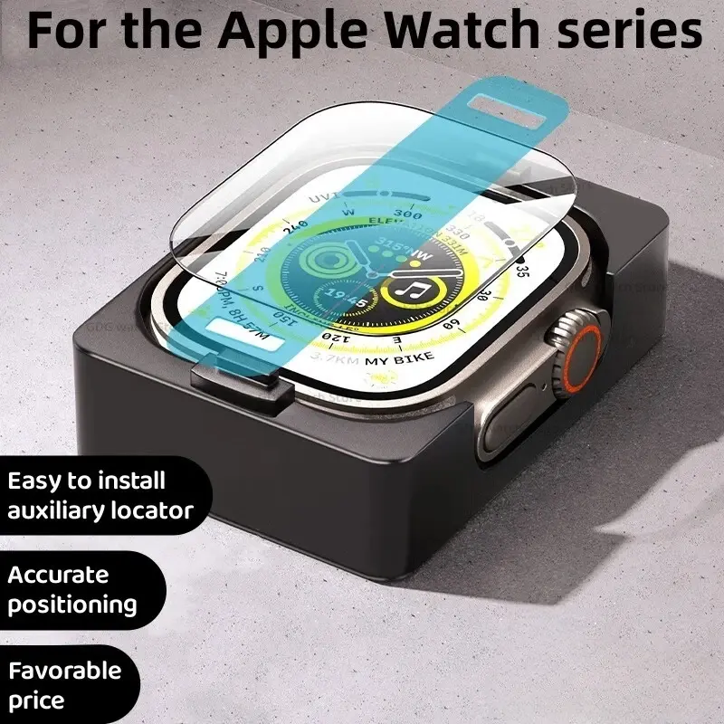 Install Tray Screen Protector for Apple Watch Ultra Series 8 7 6 5 4 3 SE Protective iWatch 49mm 45mm 41mm 44mm 42mm 40mm 38mm