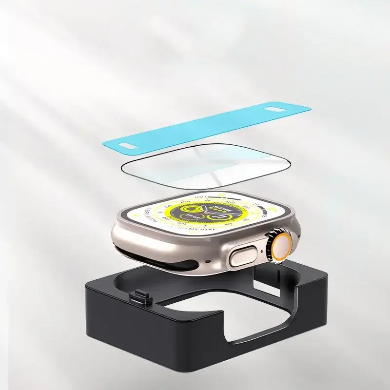 Install Tray Screen Protector for Apple Watch Ultra Series 8 7 6 5 4 3 SE Protective iWatch 49mm 45mm 41mm 44mm 42mm 40mm 38mm