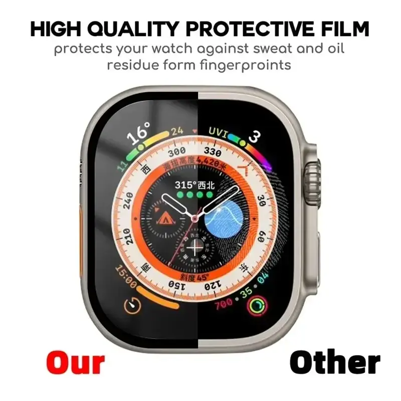 Install Tray Screen Protector for Apple Watch Ultra Series 8 7 6 5 4 3 SE Protective iWatch 49mm 45mm 41mm 44mm 42mm 40mm 38mm