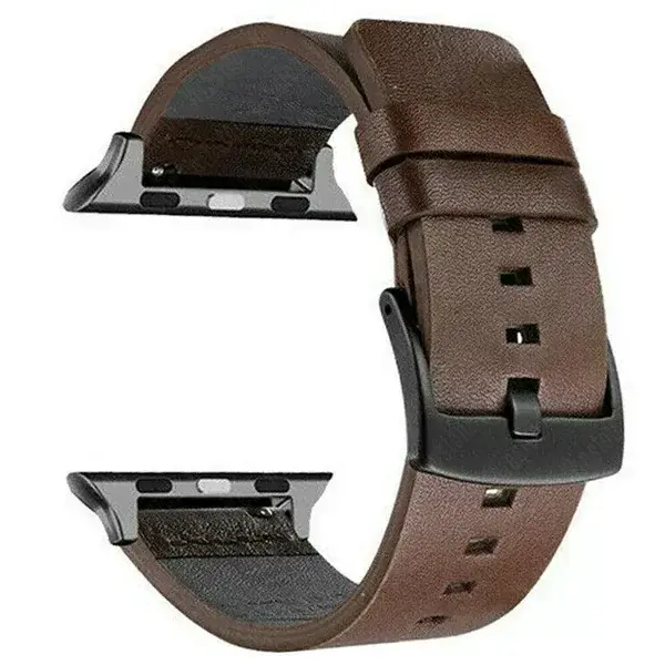 Leather Strap for Apple Watch Ultra 2 Band 49mm 9 8 7 45mm 41mm High Quality Strap for IWatch Series 6 SE 5 4 44mm 40mm