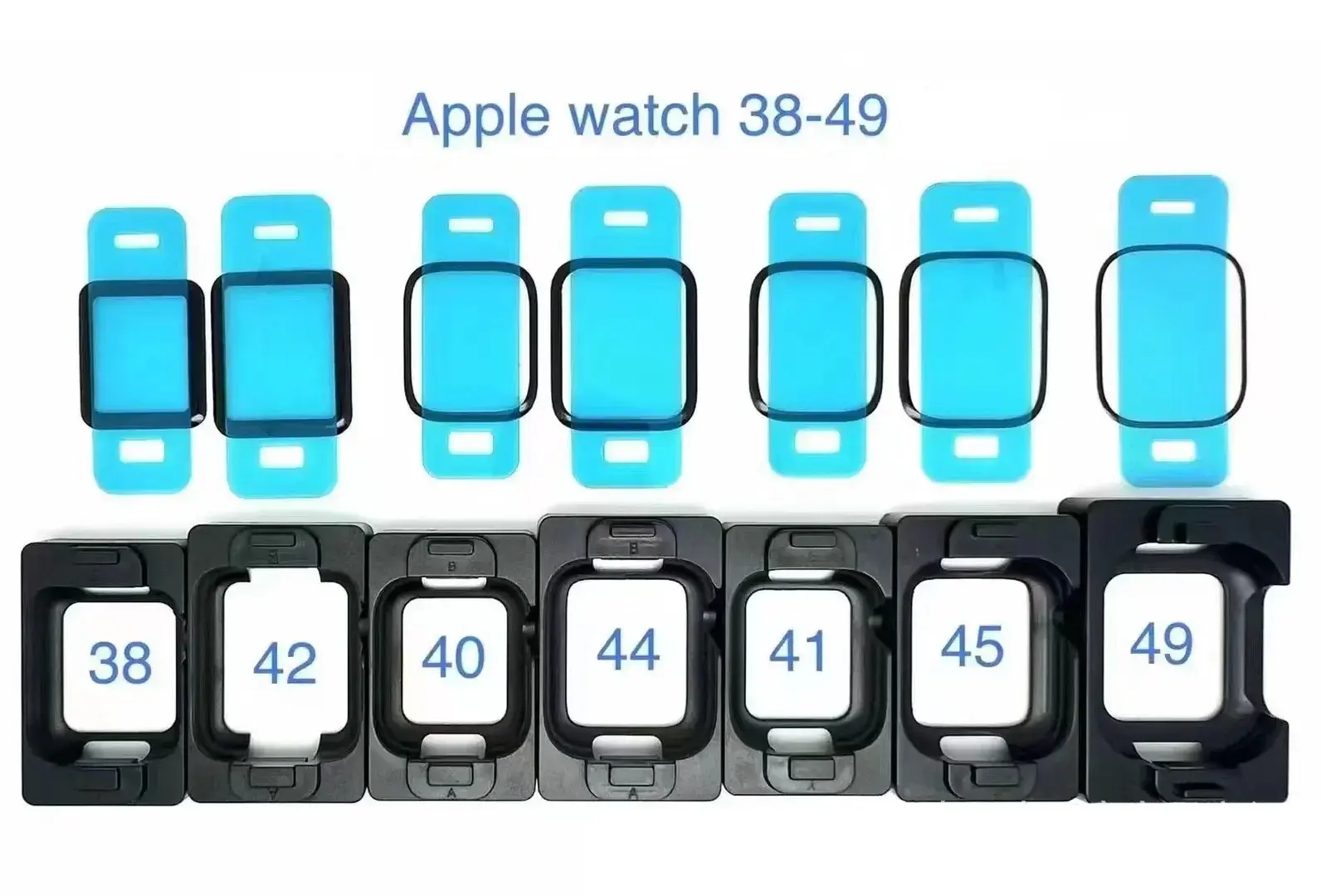 Install Tray Screen Protector for Apple Watch Ultra Series 8 7 6 5 4 3 SE Protective iWatch 49mm 45mm 41mm 44mm 42mm 40mm 38mm