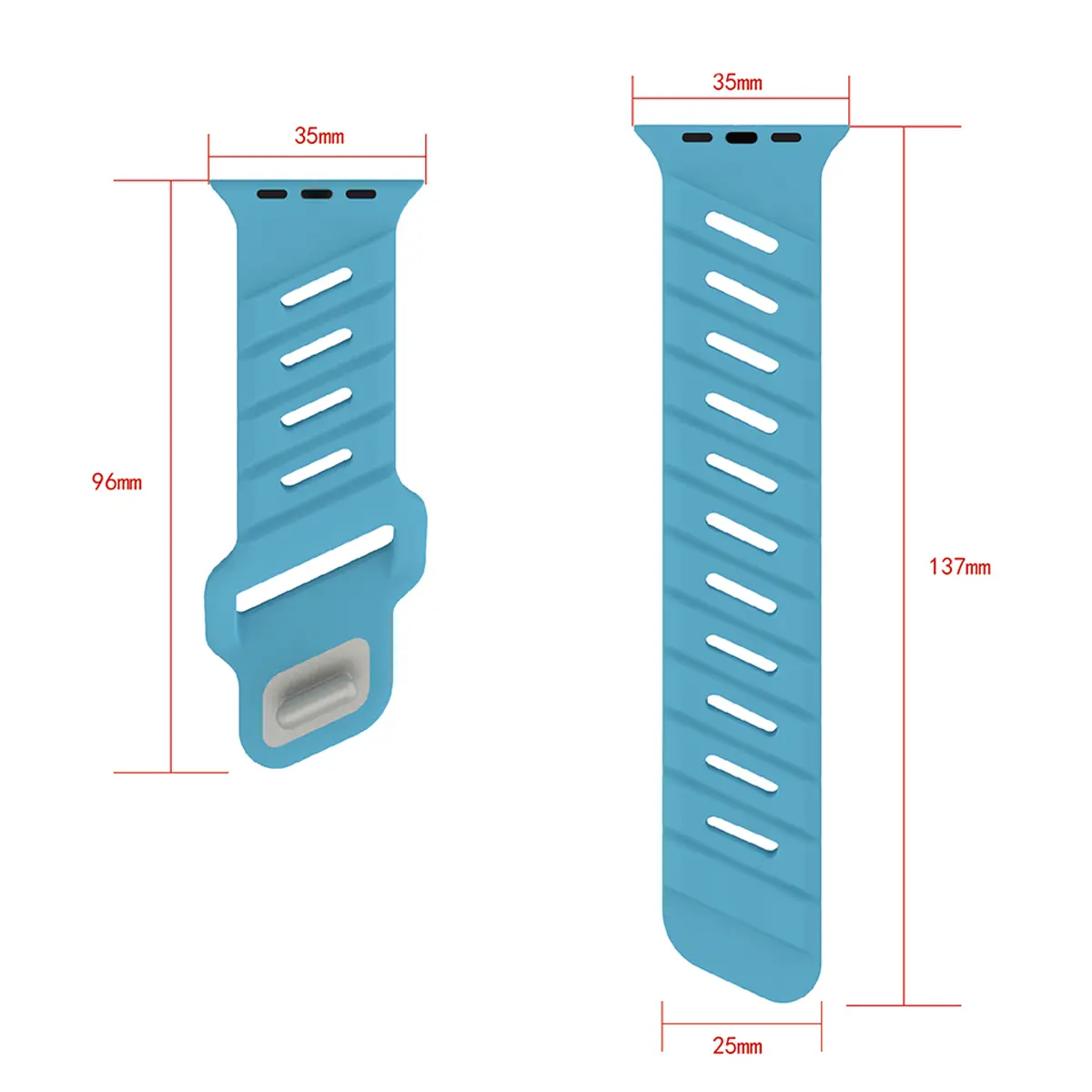 silicone strap for apple watch ultra 49mm 10 9 8 7 6 5 4 se 3 2 1 Diagonal band for iwatch 42 44 45 46mm breathable bracelet