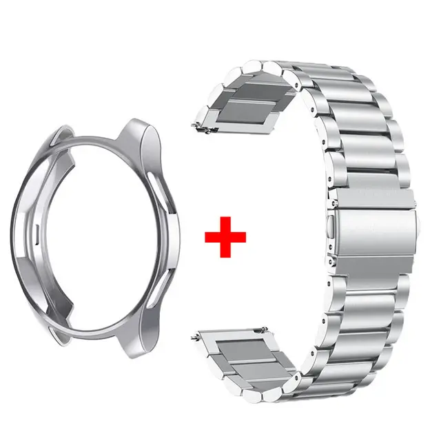 Band+Case for Samsung Galaxy Watch 6 5 4 44mm 40mm Classic 46mm 42mm Stainless Steel Bracelet Galaxy Watch 3 5 Pro 41 45mm Strap