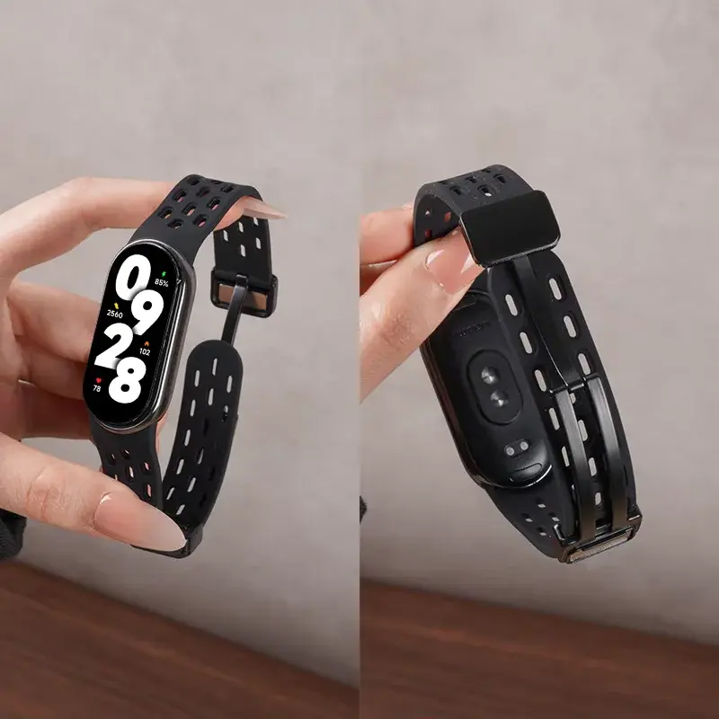 Soft Silicone Strap for Xiaomi Mi Band 9/8 Correa Bracelet Wrist Miband 8 Sport Waterproof Replacement Strap for Xiaomi Band 9