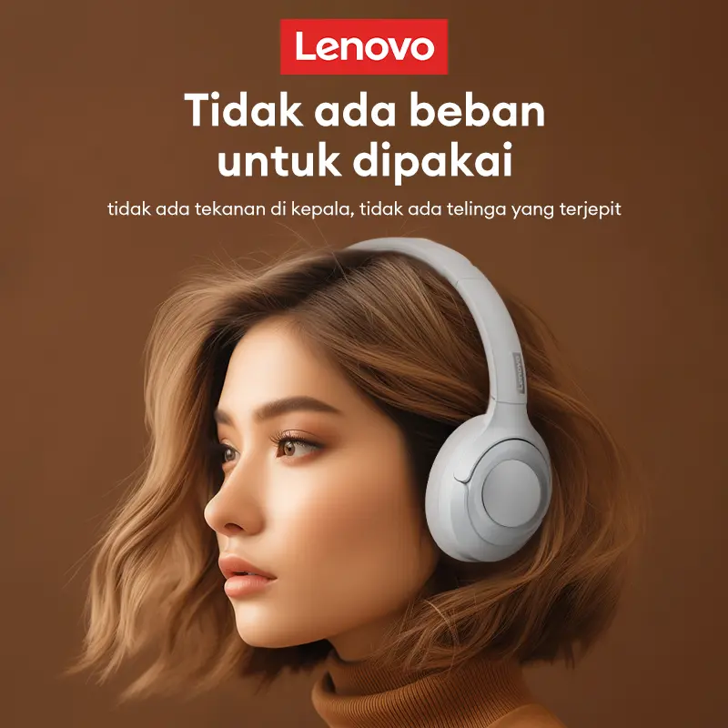 Chioce Lenovo TH54 Wireless Bluetooth 5.4 Headphones Over Ear Gaming Earbuds With Mic Hd Calling Active Noise Reduction Headset