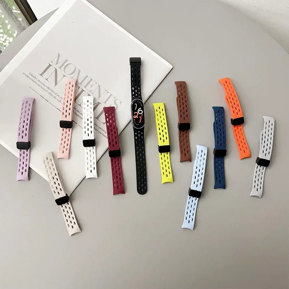 Soft Silicone Strap for Xiaomi Mi Band 9/8 Correa Bracelet Wrist Miband 8 Sport Waterproof Replacement Strap for Xiaomi Band 9