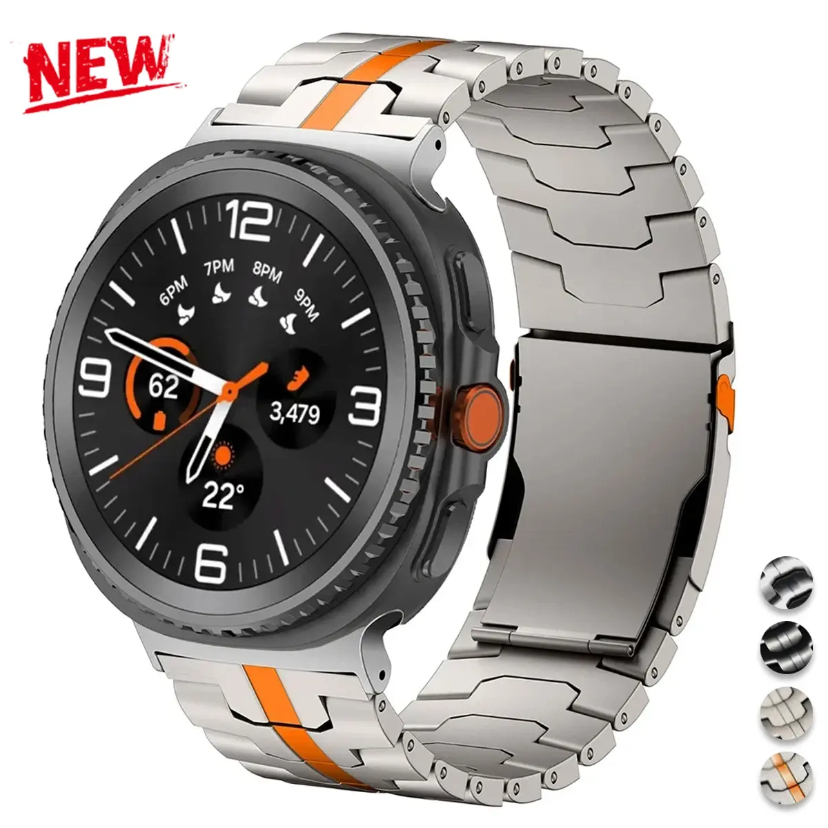 Titanium Luxury Strap for Samsung Galaxy Watch 8 40mm 44mm Ultra2 Business Bracelet for GALAXY WATCH 8 Classic Bands Accessories