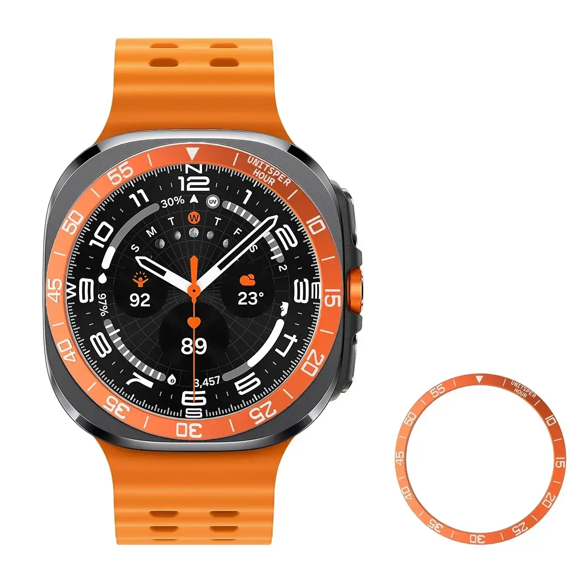 Metal Cover Bezel Ring Case For Samsung Galaxy Watch 7 Ultra 47mm SmartWatch Protector Case Steel Frame Shell Bumper Accessories