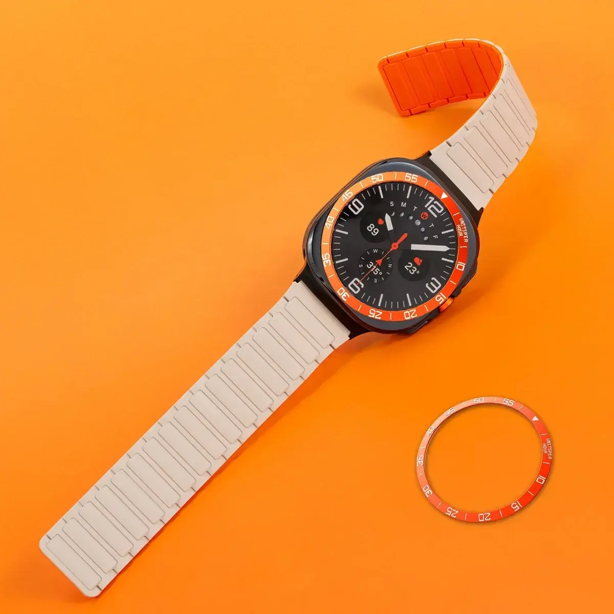 Metal Cover Bezel Ring Case For Samsung Galaxy Watch 7 Ultra 47mm SmartWatch Protector Case Steel Frame Shell Bumper Accessories