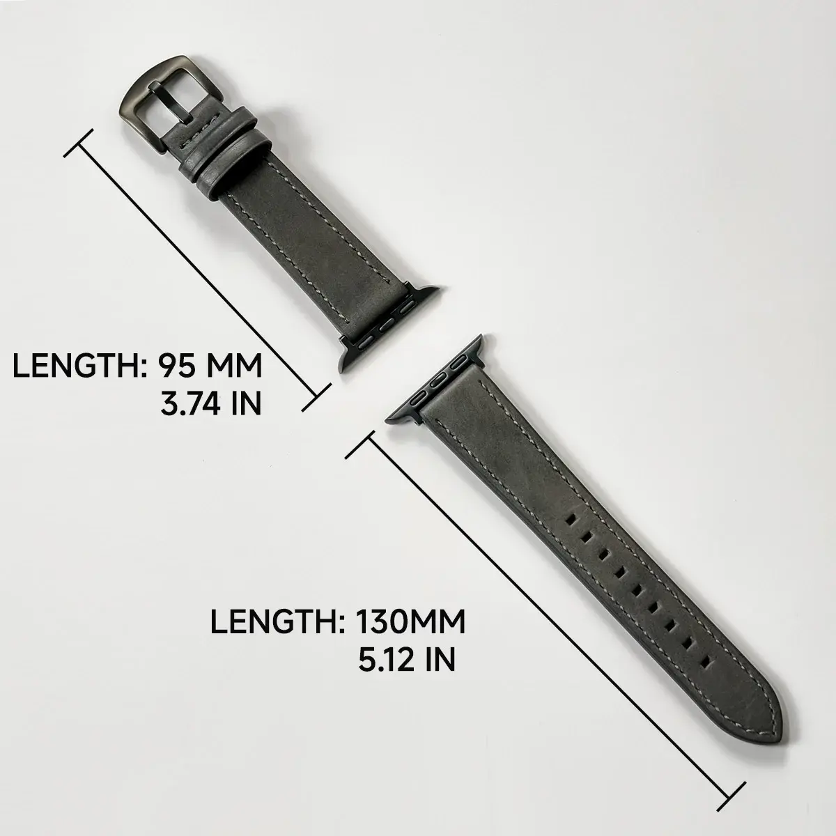 Suitable for Apple strap 10 9 7 8 3456 SE Ultra 2 49mm 44mm 40mm strap 45mm 41mm 38 42mm series men's high-quality leather strap